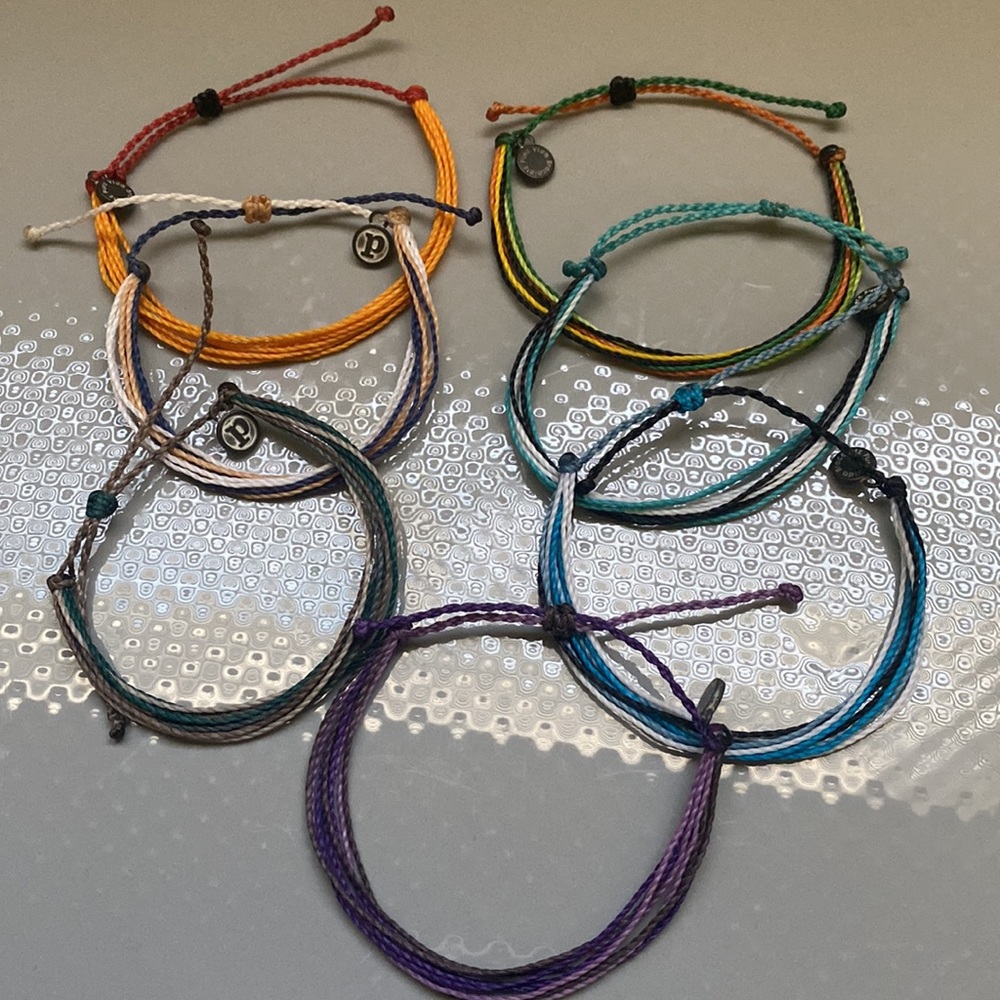 7 pieces bundle Rope bracelets NWOT